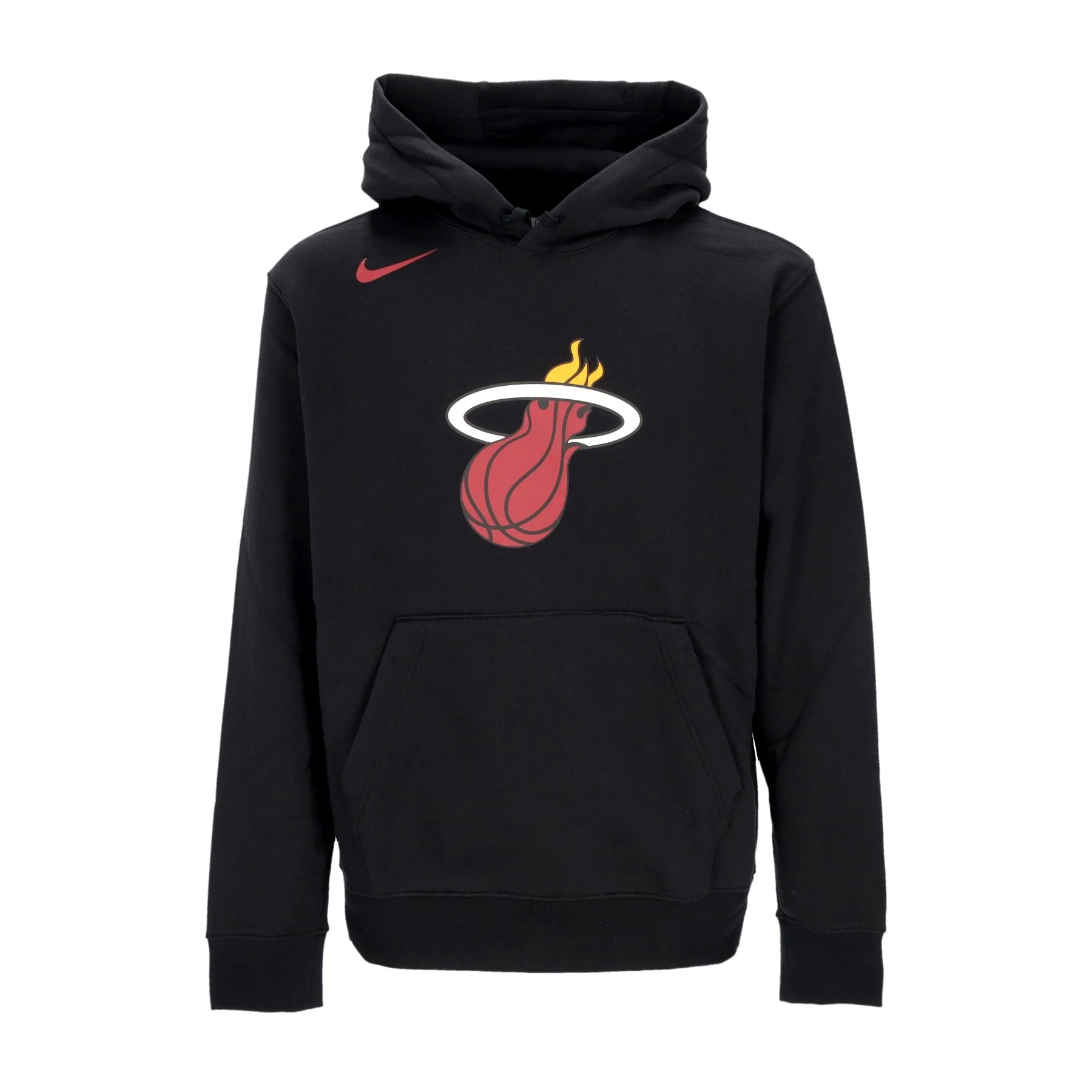 NIKE NBA Felpa Cappuccio Uomo Nba Club Hoodie Miahea Black da uomo - immagine 2