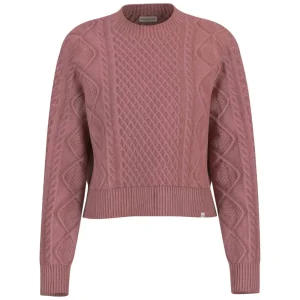 Guess maglione rosa a trecce GJ W5BR09 Z0561 G64T