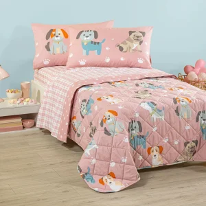 Copriletto Trapuntato Cuccioli ! Caleffi in Cotone - Unica Dreaming