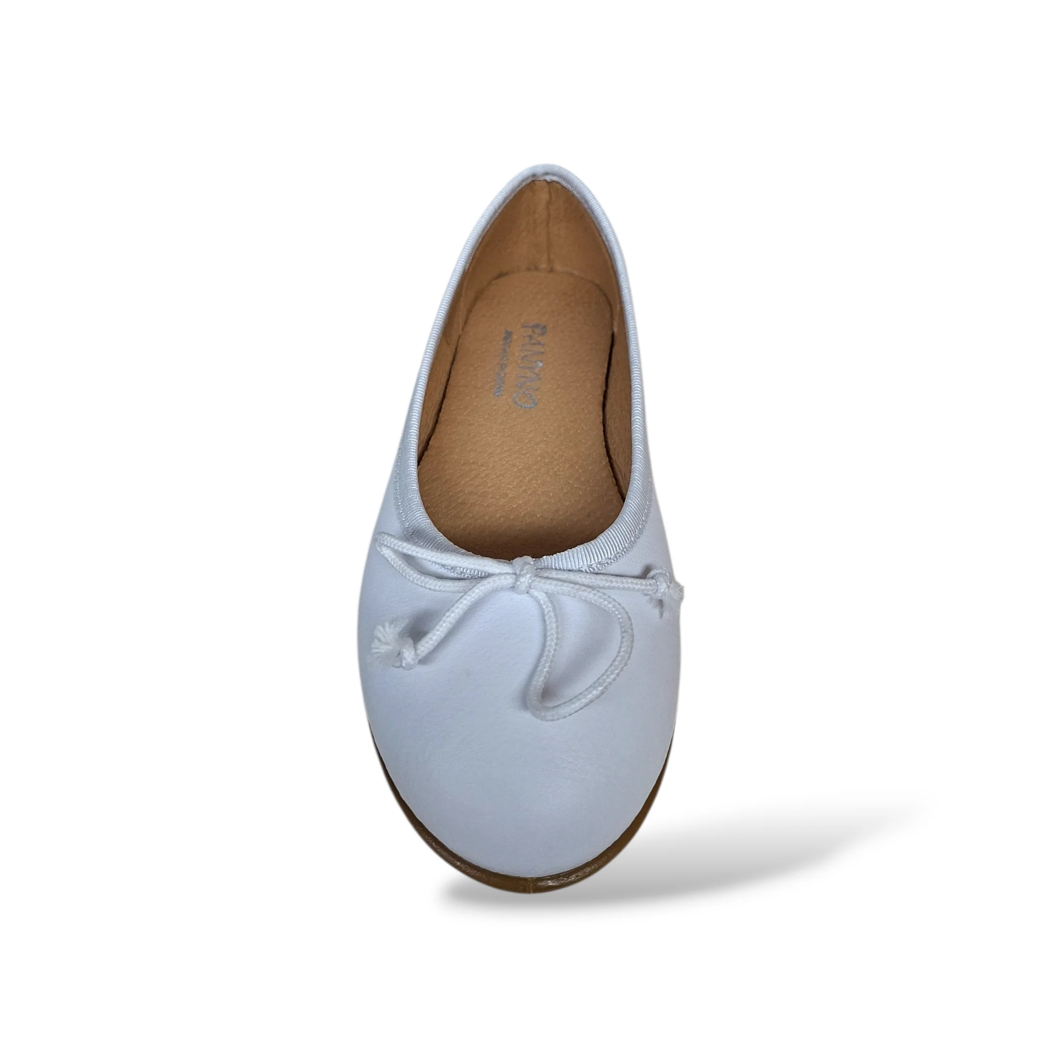Ballerine bambina PANYNO bianco pelle elastico cerimonia eleganti - immagine 5