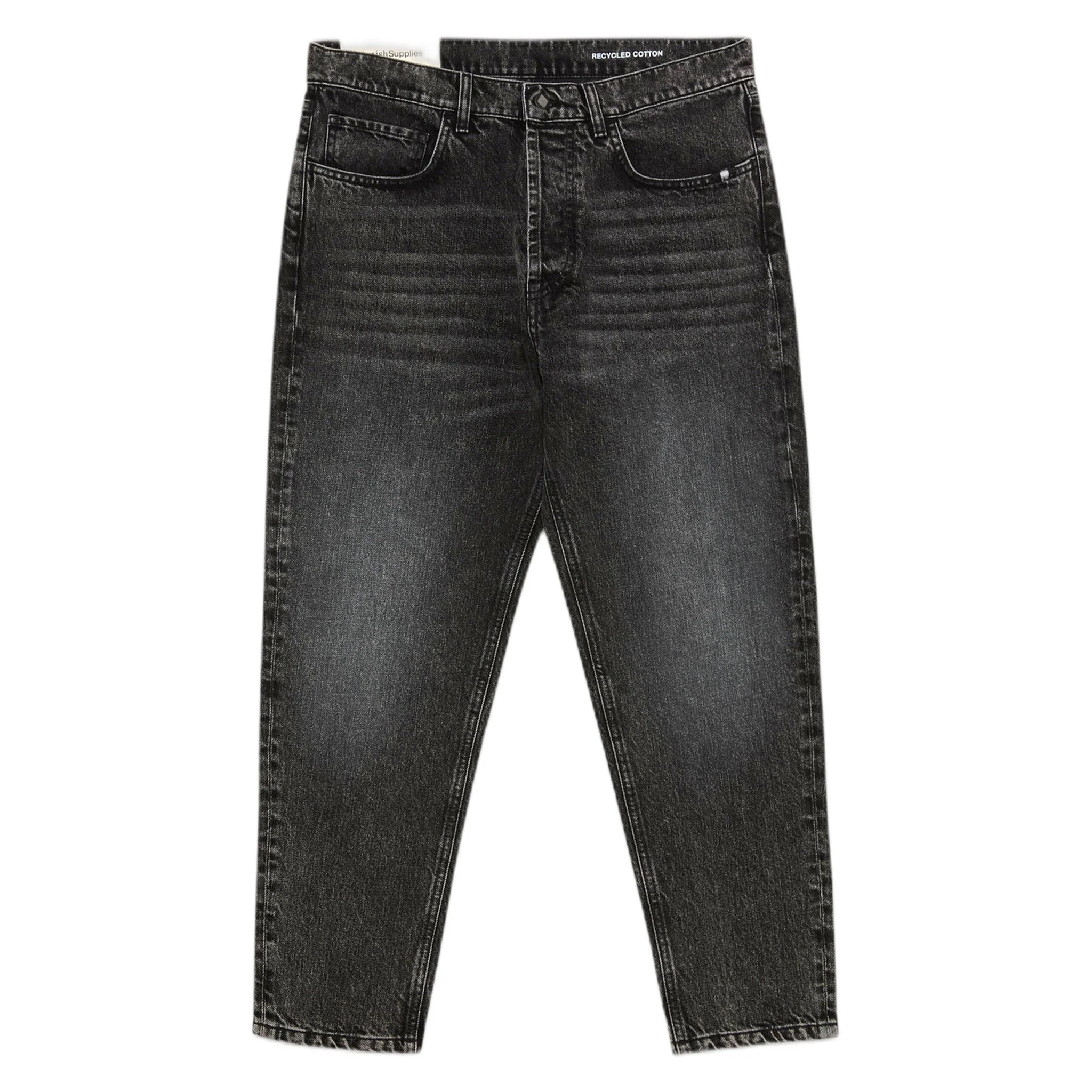AMISH jeans amish jeremiah denim black - black wash denim black da uomo - immagine 2