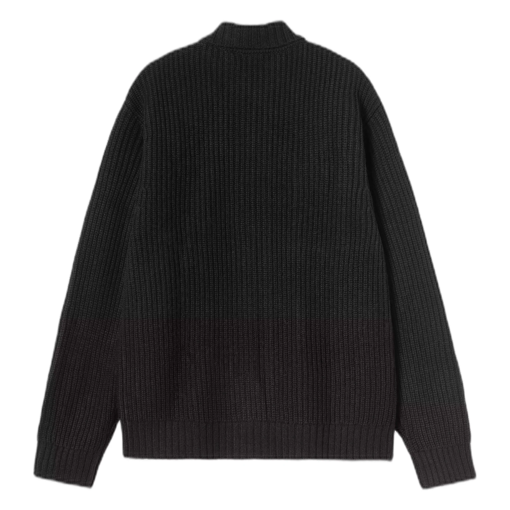 CARHARTT WIP maglione carhartt wip chore knit jacket - black da uomo - immagine 6